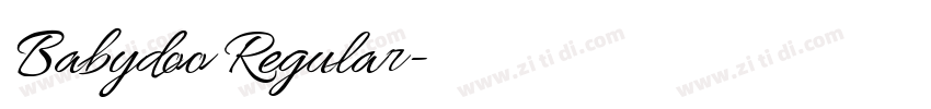 Babydoo Regular字体转换